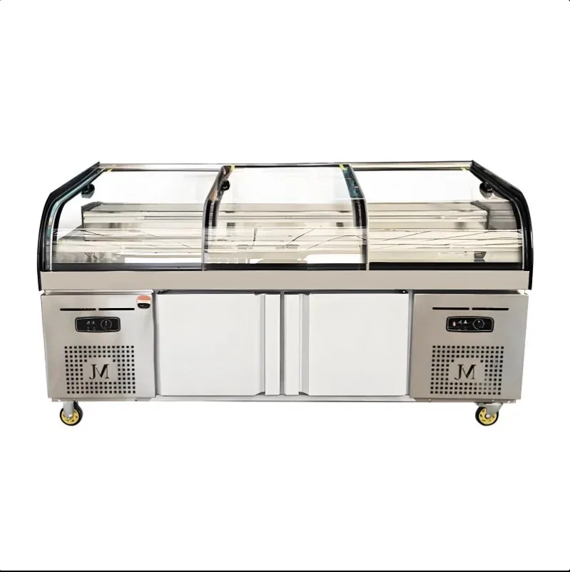 Reference product image: Commercial Stepped Design Fresh Food Ice Table