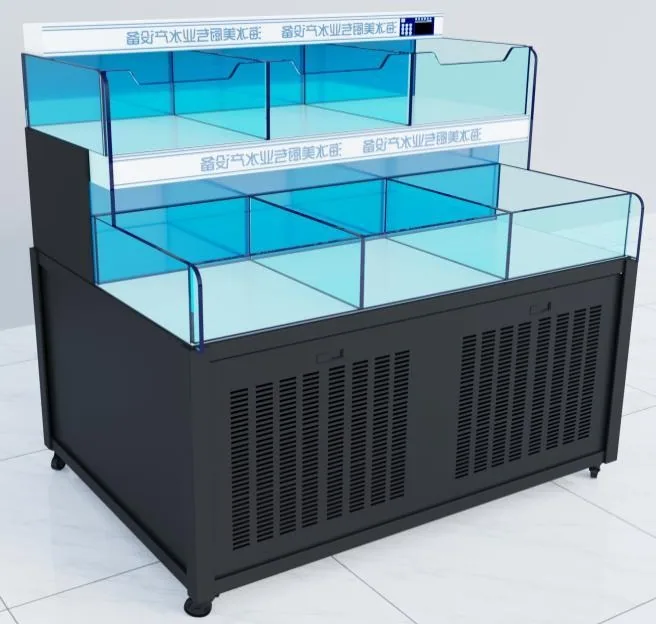Double-layer shrimp and crab tank reference from the supplied Seafood Display Series
